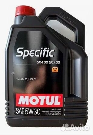 Моторное масло motul Specific VW 504.00/ 507.00 5W-30 5L 113226