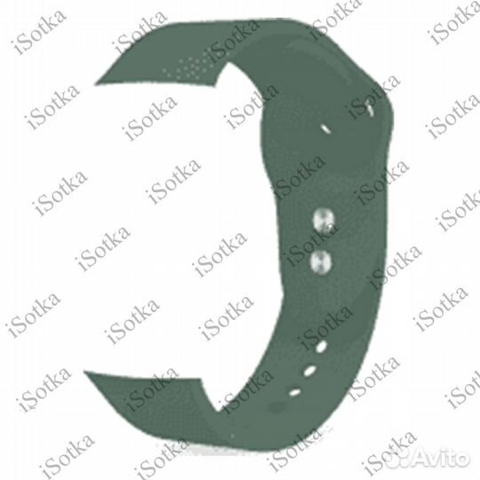 Ремешок силиконовый Watch Series 42mm/44mm (болотн