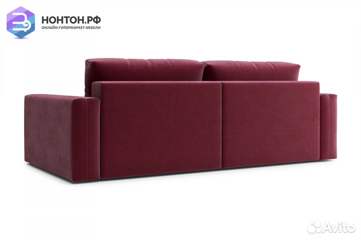 Диван угловой тик-так Монарх бордовый
