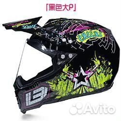 Шлем мотард Cheers (Черный, XL)