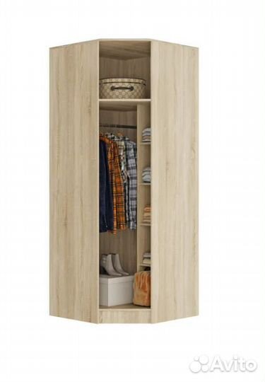 Шкаф угловой Сакура дуб сонома / белый