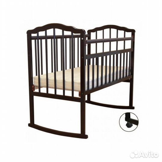 Детская кровать колесо качалка