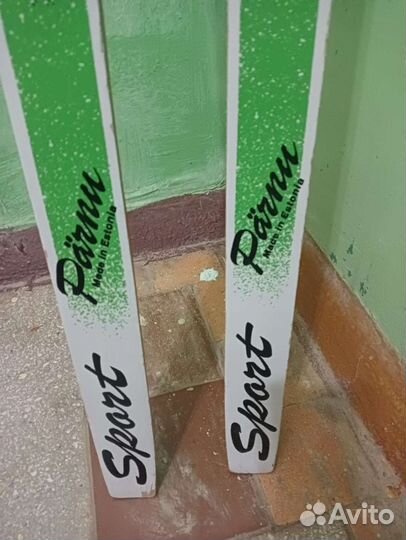 Лыжи Visu, палки, коньки