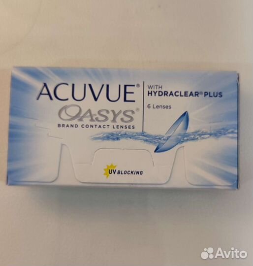 Линзы контактные acuvue oasys 2 недельные, 1 день