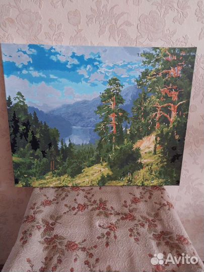 Нарисованная картина по номерам