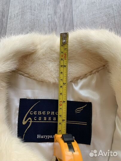 Шуба норковая белая