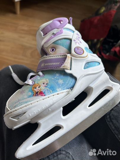 Детские раздвижные коньки холодное сердце 26-31