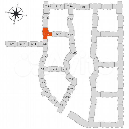 1-к. квартира, 39 м², 11/16 эт.