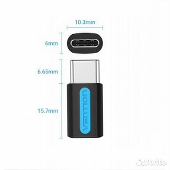 Адаптер Type-C - microUSB Vention cdxb0 #349379