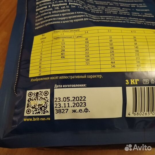 Корм для собак Brit