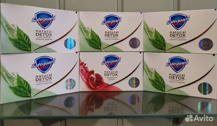 Антибактериальное мыло Сейфгард Natural Detox