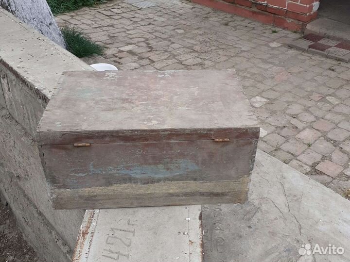 Чемодан деревянный