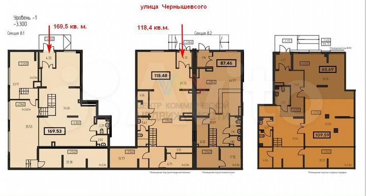 Продажа помещения ЖК Старый центр 118 м2