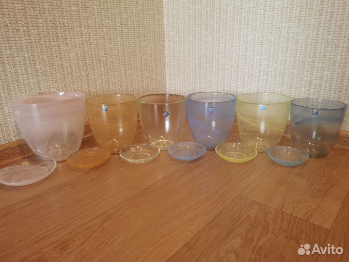 Горшки стеклянные для орхидей