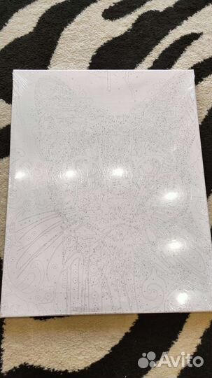 Картина по номерам на подрамнике Кот