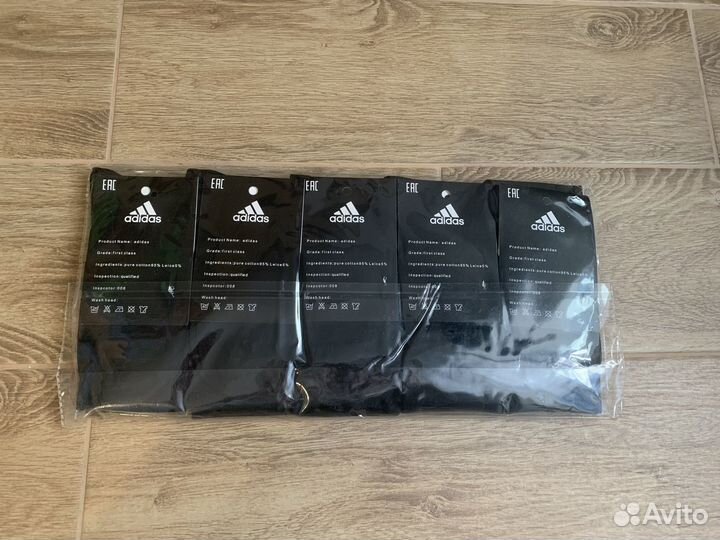 Носки adidas высокие черные премиум