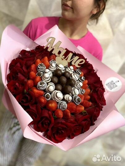 Букет из клубники в шоколаде
