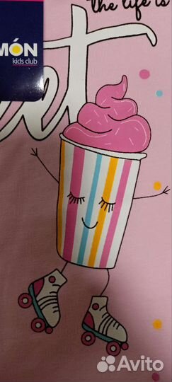 Летний костюм на девочку 1-8 лет