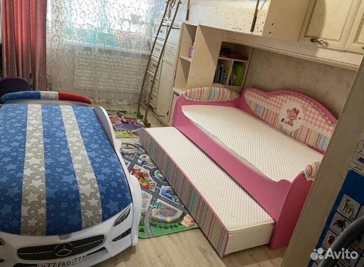 Детская кровать машинка