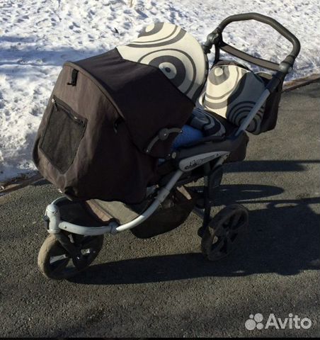 Коляска саm.3 в 1 Италия цвет серый
