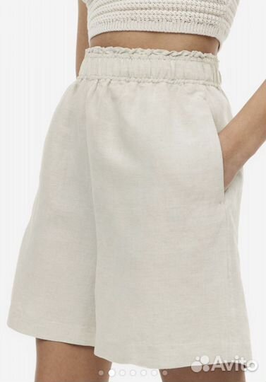 Льняные шорты hm