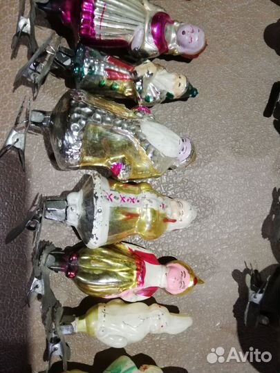 Елочные игрушки СССР на прищепке