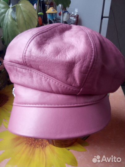 Кепка кожаная + перчатки