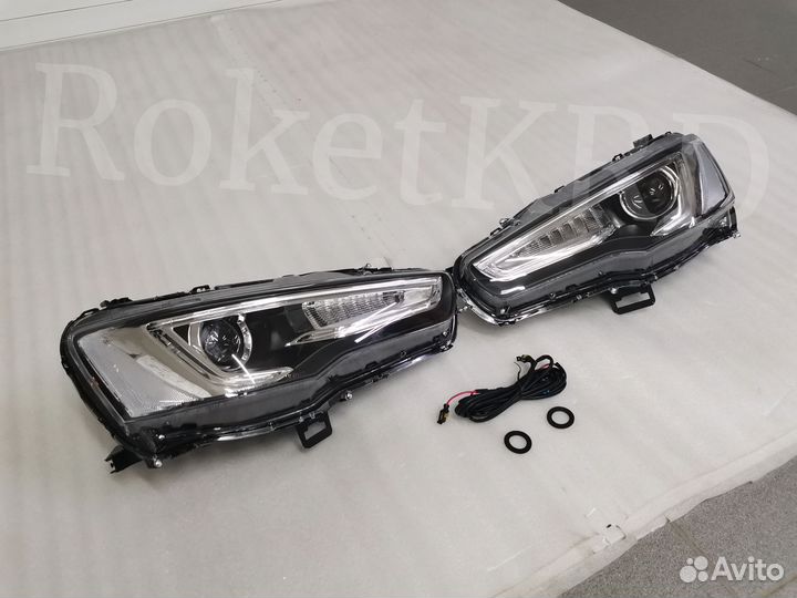 Фары Lancer 10 тюнинг 07-2017 г Светлые