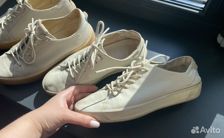 Кеды кожаные Ecco 38 правые