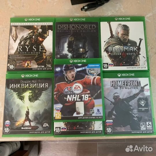 Xbox one 1tb с играми