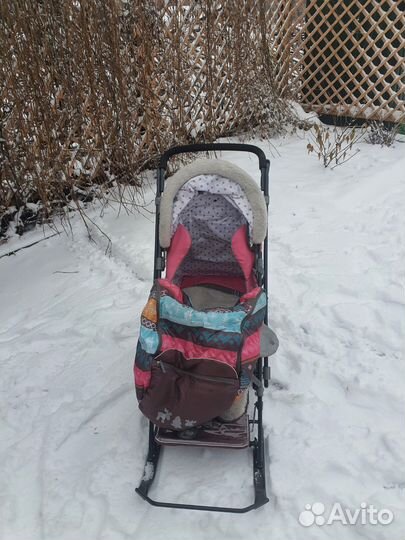 Санки коляска Ника детям 7