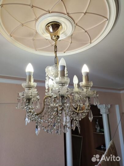 Люстра потолочная хрустальная СССР
