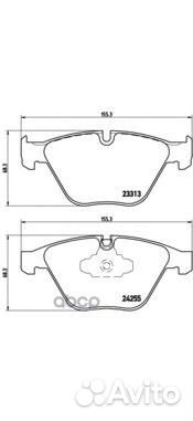 P06055 колодки дисковые передние BMW E90/E91/E