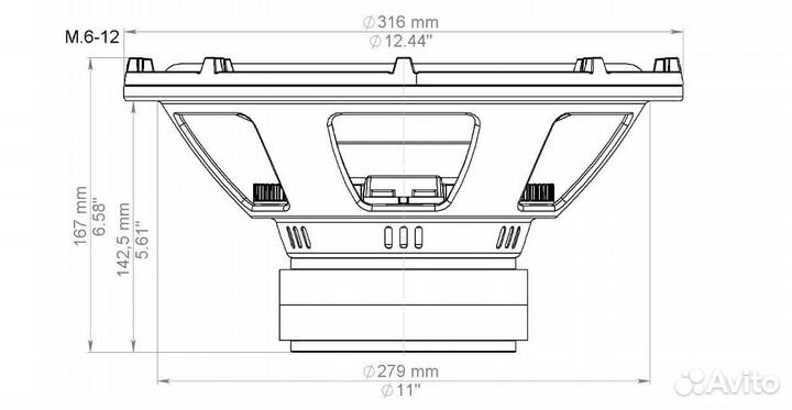 Сабвуфер Pride M.6 12