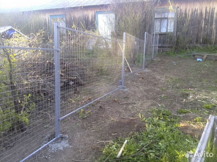 Забор металлический цена за метр работа по договор
