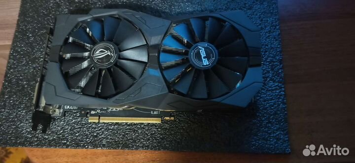 Видеокарта amd Radeon rx 570 4gb Asus rog strix