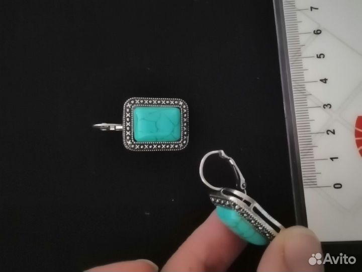 Серьги с подвеской набор