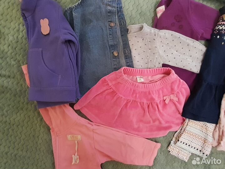 Брендовые вещи пакетом на девочку 80 86