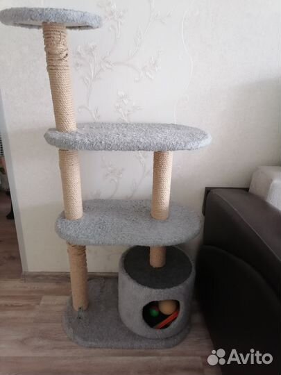 Когтеточка домик для кошки бу