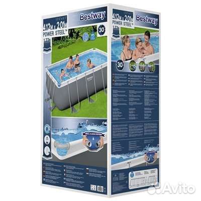 Каркасный бассейн Bestway Power Steel 412х201х122