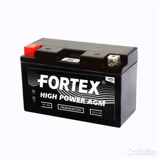 Акб Мото 12В 8А/ч п.п. Fortex AGM ток130 150х65х94