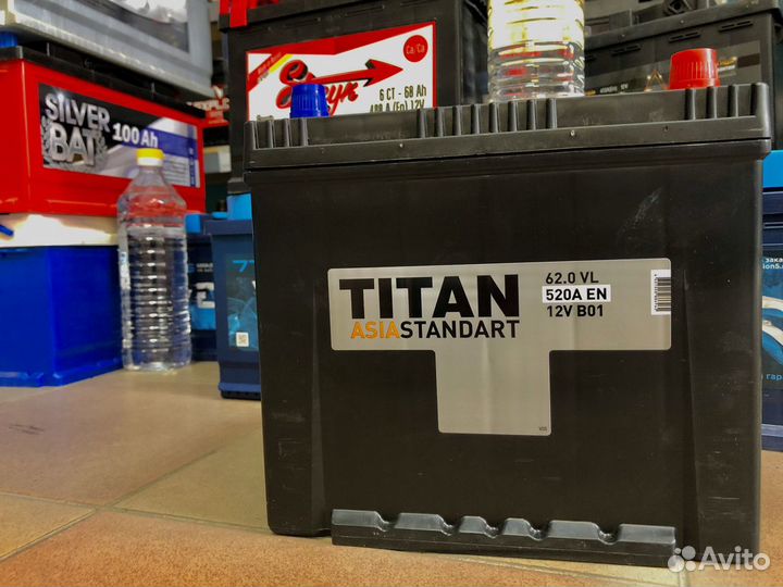 Аккумулятор titanтитан 62 ампер