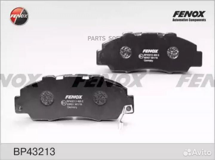 Fenox BP43213 Колодки тормозные дисковые перед пра