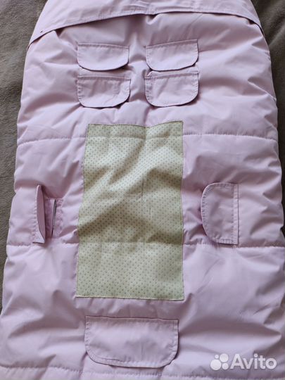 Зимний конверт в коляску мимими + муфта для рук