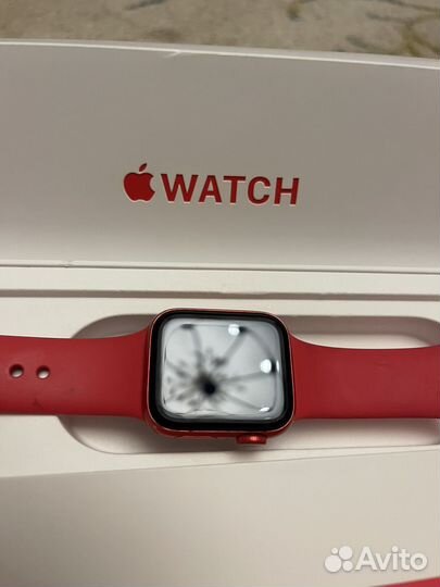 Часы apple watch 6 40 mm красные на запчасти