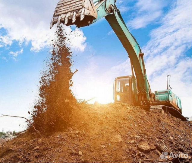 Земля котлованная для отсыпки участка