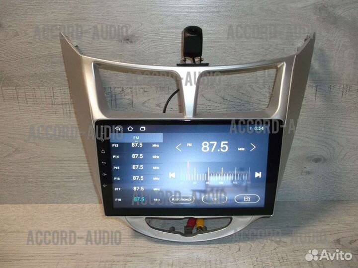 Магнитола 2DIN Hyundai Solaris Android с камерой