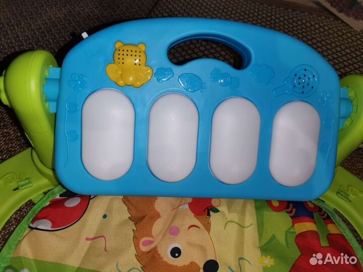 Детский развивающий коврик с пианино