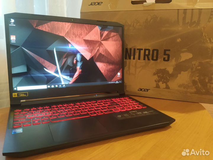 Свежий мощный игровой ноутбук Acer nitro / GTX3050
