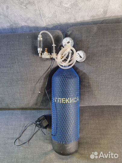 Баллон углекислотный 5л бу с редуктором